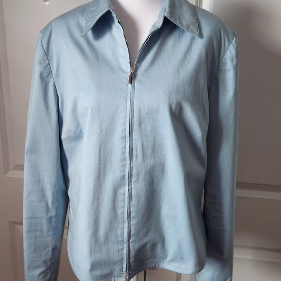Nine West Jackets & Blazers - Vintage Women's Nine West Light Blue Jacket Size 12